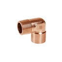Codo 90° de cobre, rosca exterior 1/2', FOSET CC-511