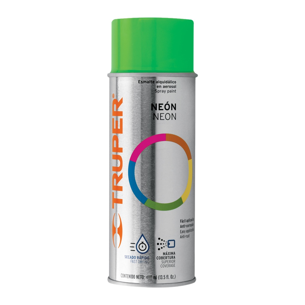 Pintura en aerosol, verde neón, bote tradicional, 400 ml PAF-VE-2