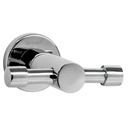 Gancho doble metálico cromo para toallas, FOSET ELEMENT ELA-73