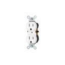 Contacto dúplex, 2 polos 3 hilos, Standard, blanco, VOLTECK CODO-SB