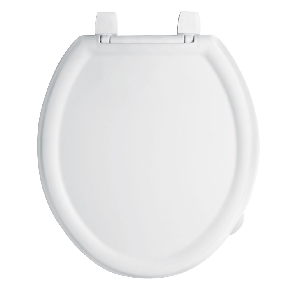 Asiento redondo ligero para WC, abierto, blanco, BASIC AWC-35B