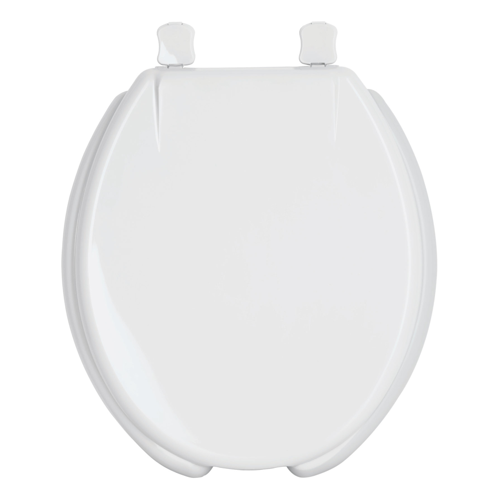 Asiento redondo para WC, abierto, blanco, AQUA AWC-40B