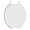 Asiento redondo para WC, abierto, blanco, AQUA AWC-40B