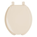 Asiento redondo para WC, abierto, hueso, AQUA AWC-40H