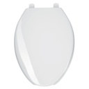 Asiento alargado para WC, abierto, blanco, AQUA AWC-45B