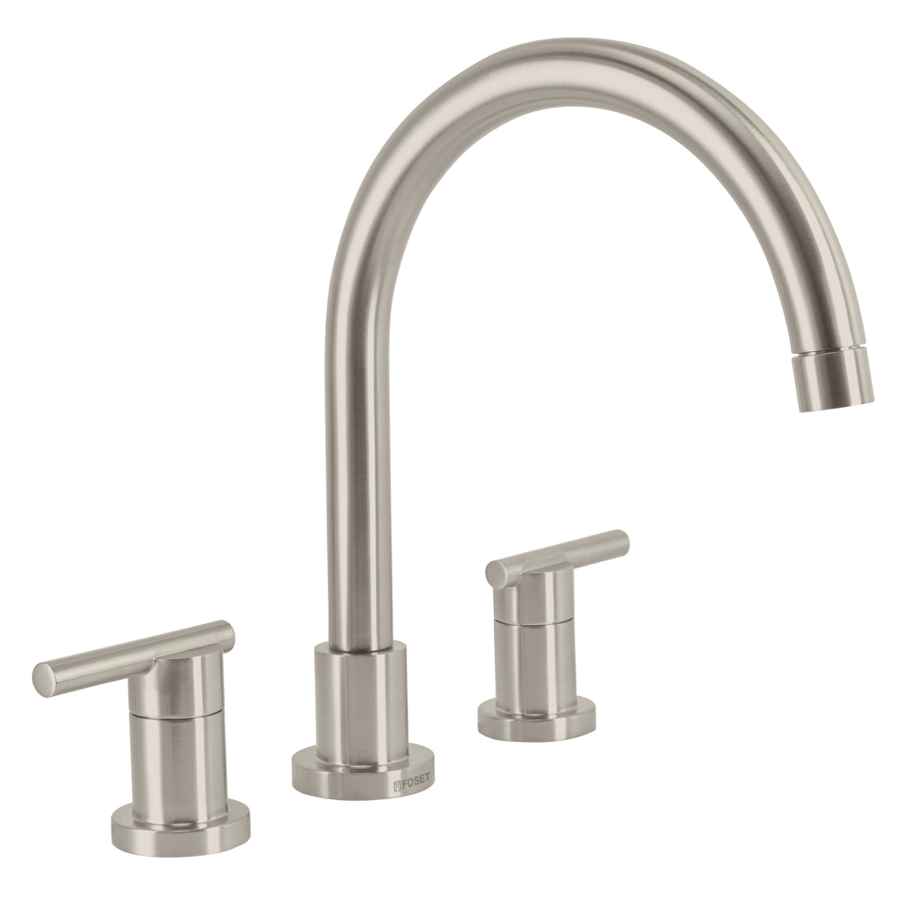 Mezcladora satín cuello alto para fregadero, FOSET ELEMENT ELF-81N