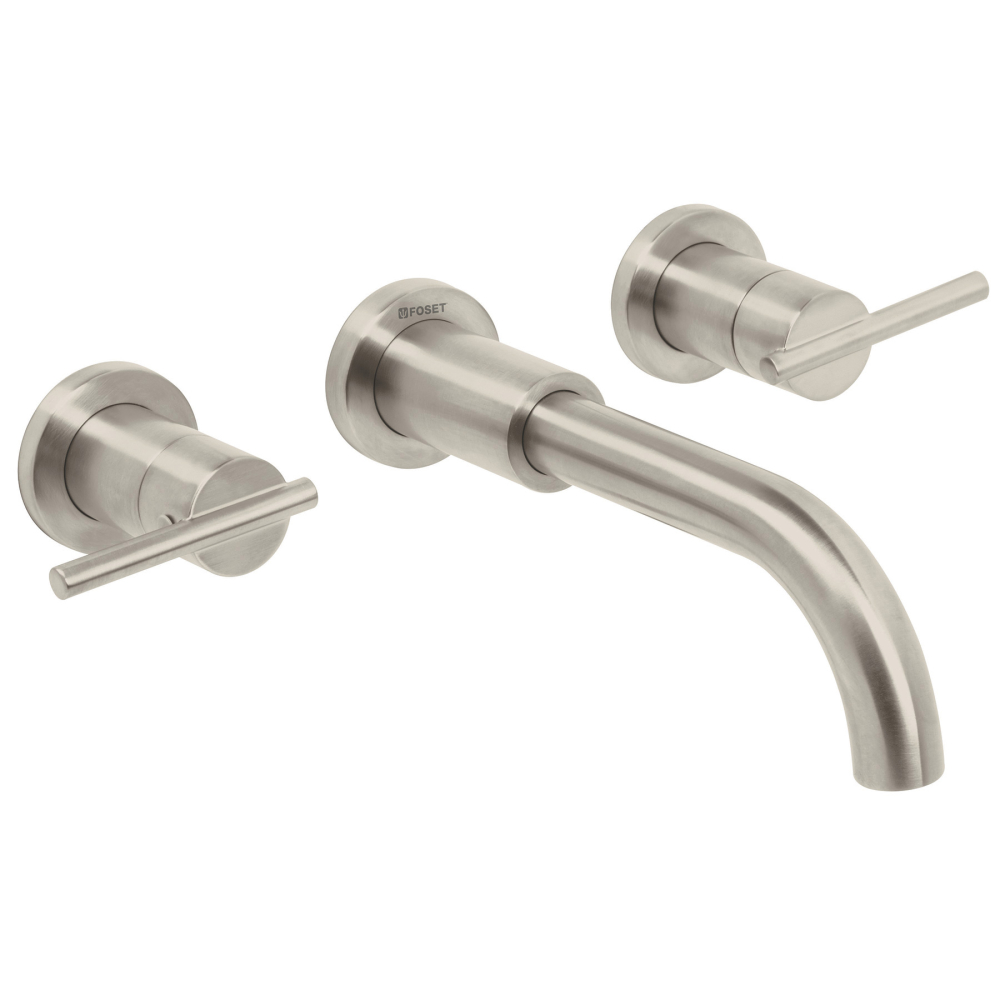 Mezcladora satín de pared para lavabo, FOSET ELEMENT ELM-92N