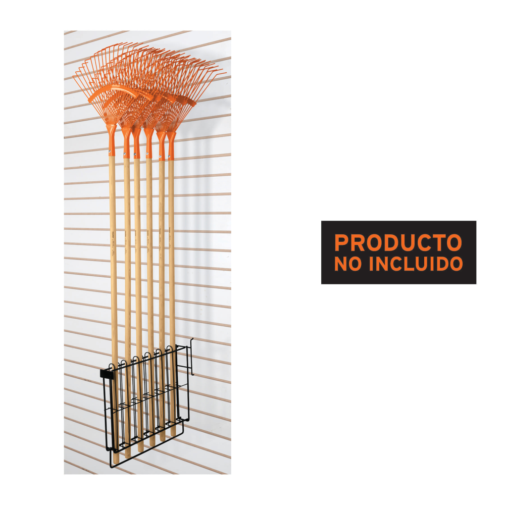 Rack para escobas metálicas, TRUPER R-EM