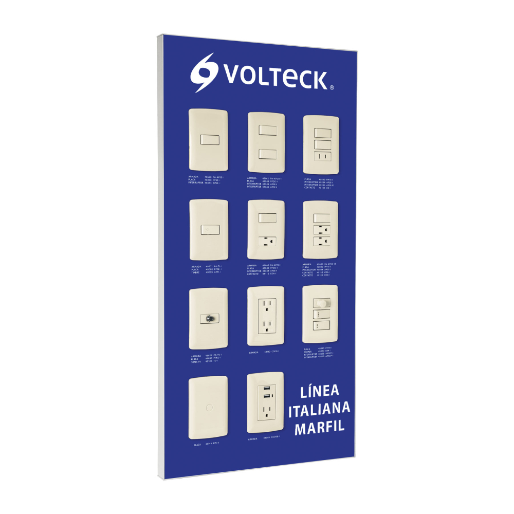 Exhibidor línea italiana, VOLTECK EX-LI-VK