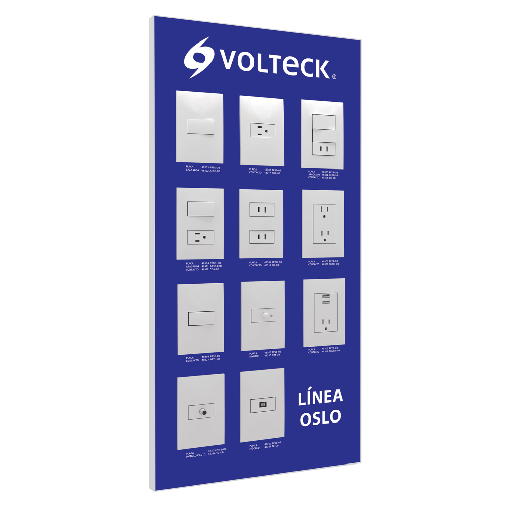 Exhibidor de línea Oslo, VOLTECK EX-LO-VK