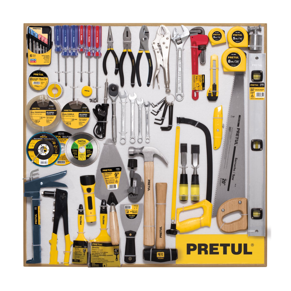 Exhibidor PRETUL 80x80 cm, 1 tablero EX80-PRE-1T