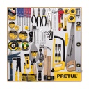 Exhibidor PRETUL 80x80 cm, 1 tablero EX80-PRE-1T