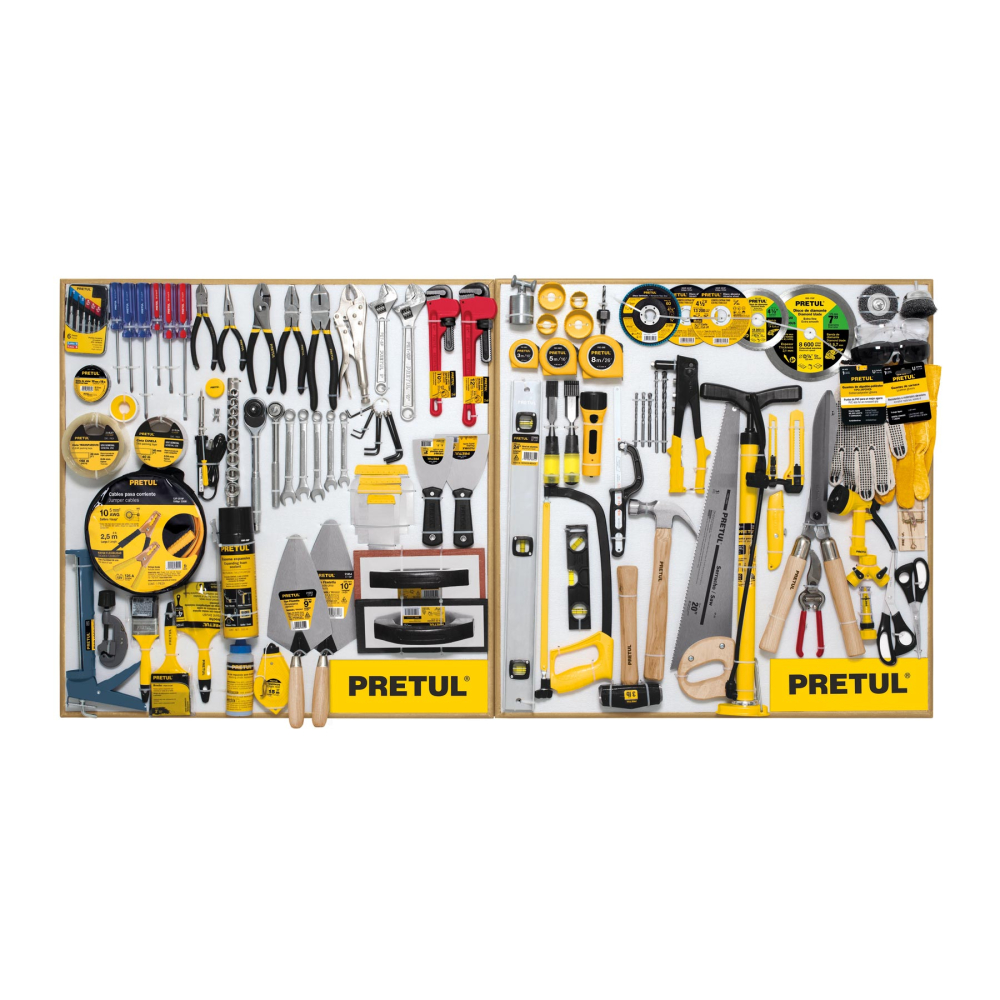 Exhibidor PRETUL 80x80 cm, 2 tableros EX80-PRE-2T