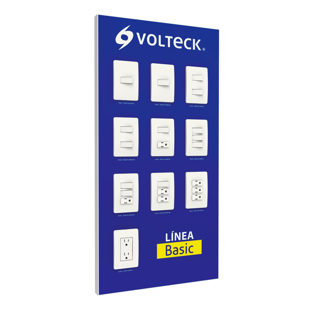 Exhibidor de Línea BASIC armada, VOLTECK EX-BA-VK