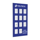 Exhibidor línea italiana blanco, VOLTECK EX-LIB-VK