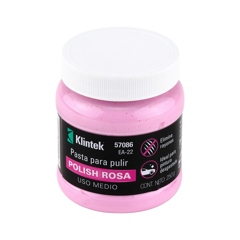 Polish rosa en pasta para auto, 250 g, uso medio, KLINTEK EA-22