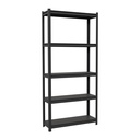 Estante metálico 5 repisas capacidad 80kg, 85x30x180, TRUPER ESTM-530