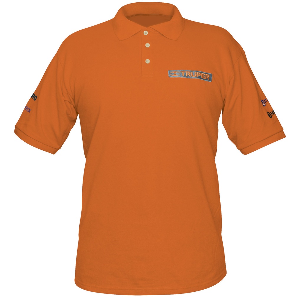 Playera polo para hombre, naranja, EG, Truper POL-NC-XG