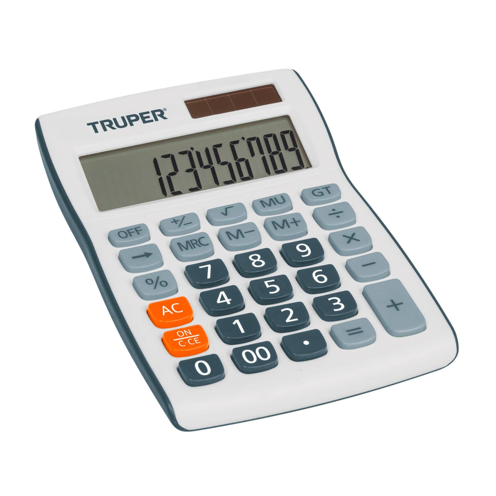 Calculadora de escritorio 15 cm, TRUPER CALC-15E