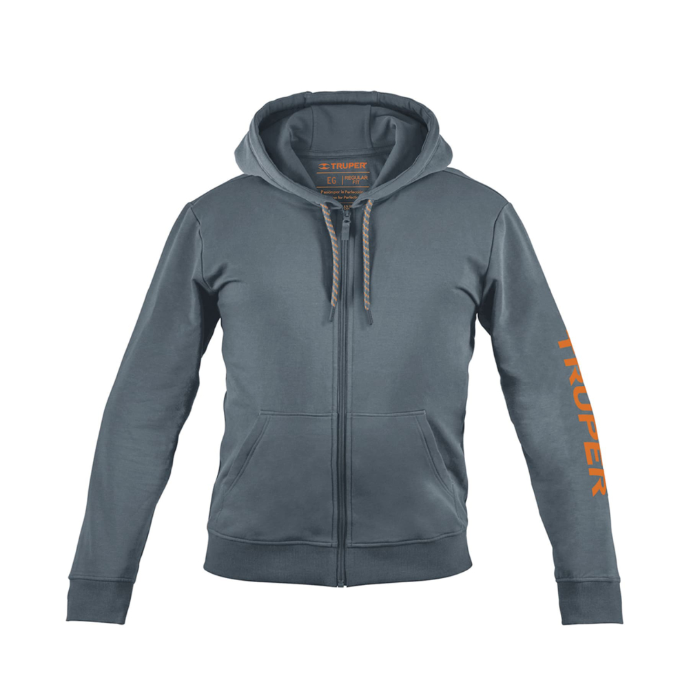 Sudadera gris para caballero, talla EG, TRUPER SUD-GC-XG