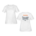 Playera cuello redondo para mujer, blanca, G, TRUPER CAM-BLA-30D