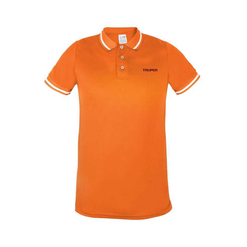 Playera polo performance para hombre, naranja, CH, TRUPER DRY-NC-C