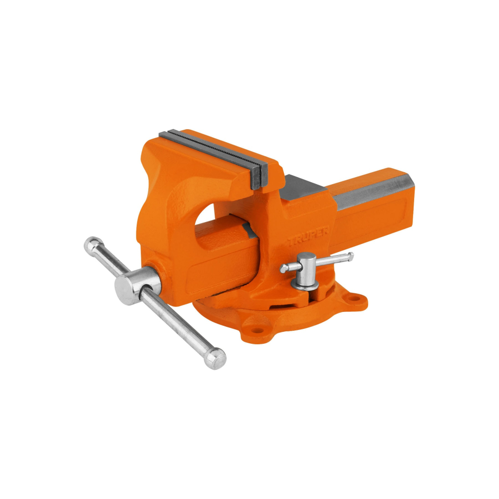 Tornillo de banco 4' tipo europeo de hierro nodular, TRUPER TA-4-L