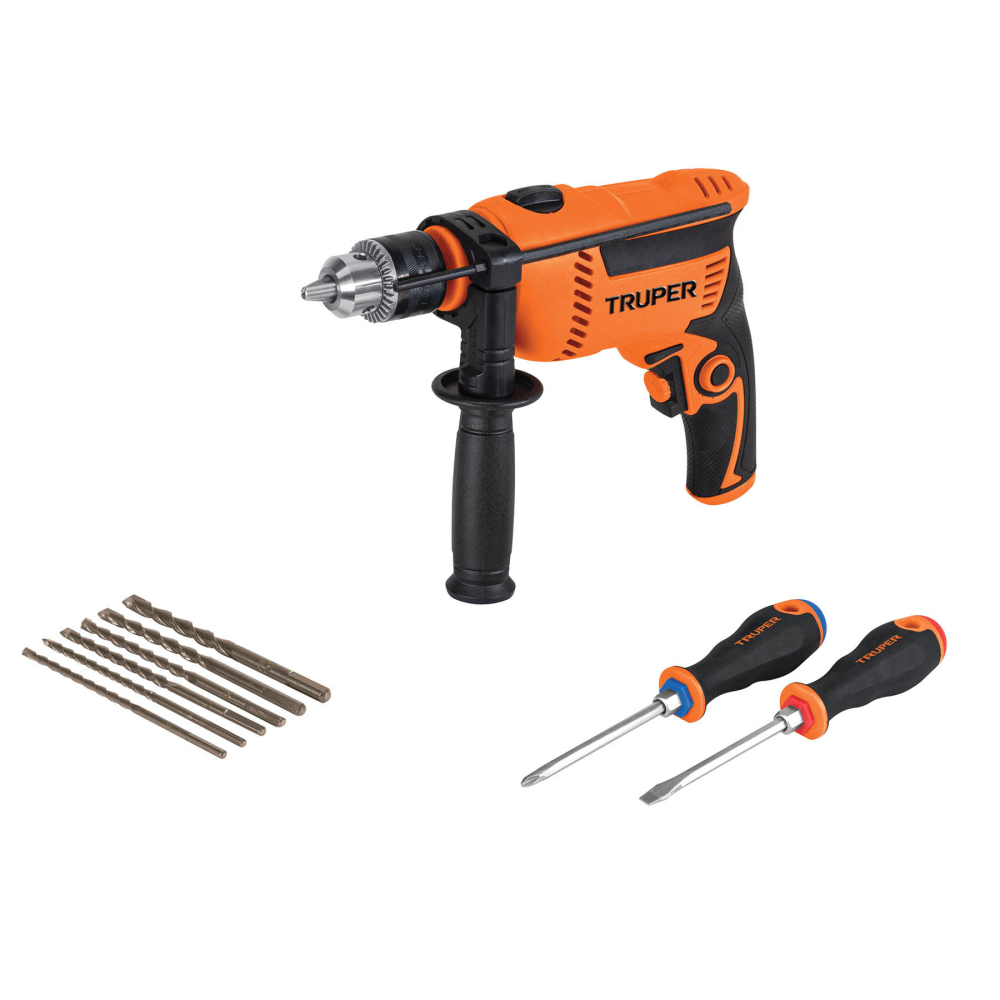Combo rotomartillo/destornillador 1/2' 650W, 8 acc, PRO COMBOR-1/2A7