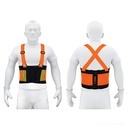 Faja lumbar naranja con cintas de alta visibilidad,G,TRUPER FAJA-LN