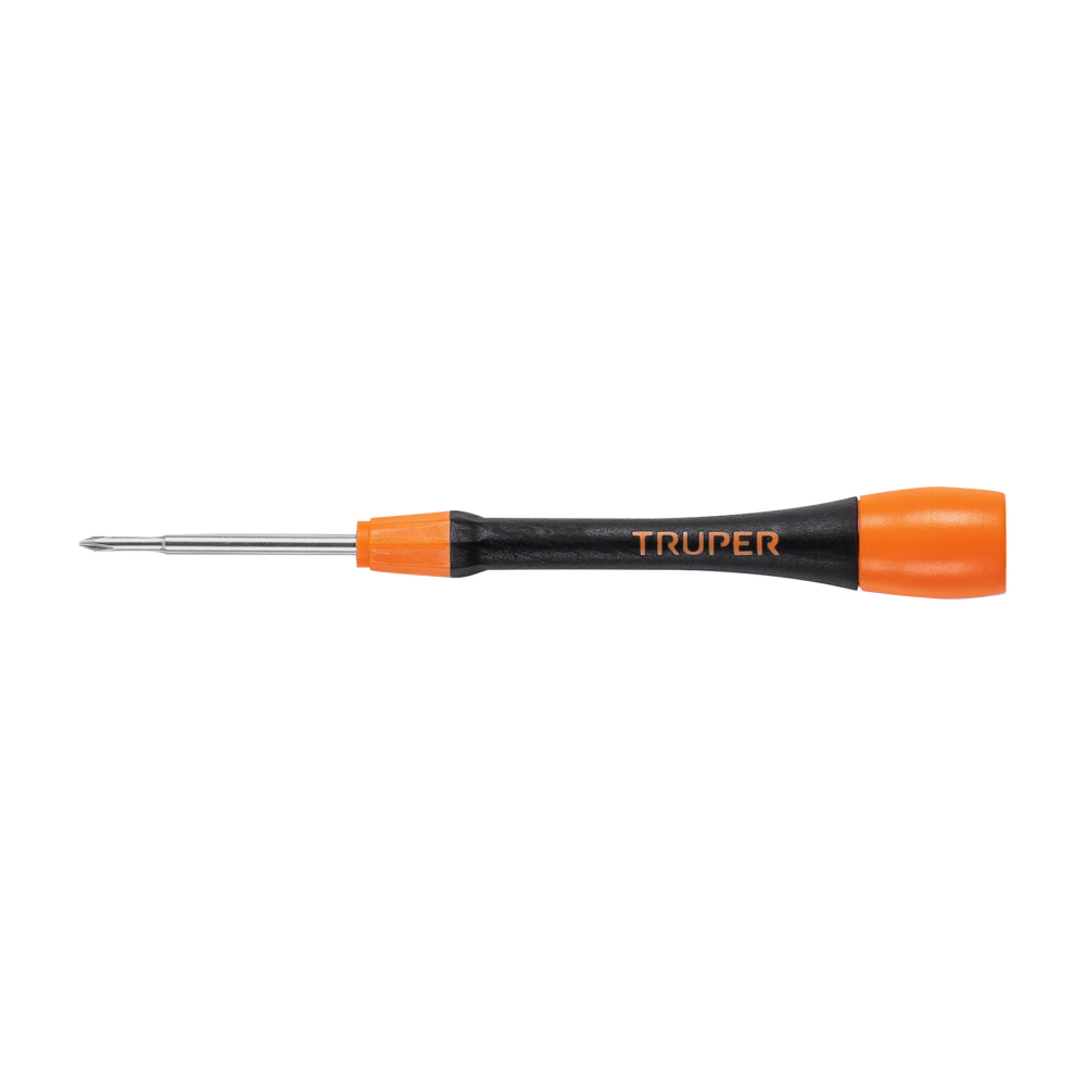 Desarmador de precisión de cruz PH0 mango ergonómico, TRUPER JOY-C0