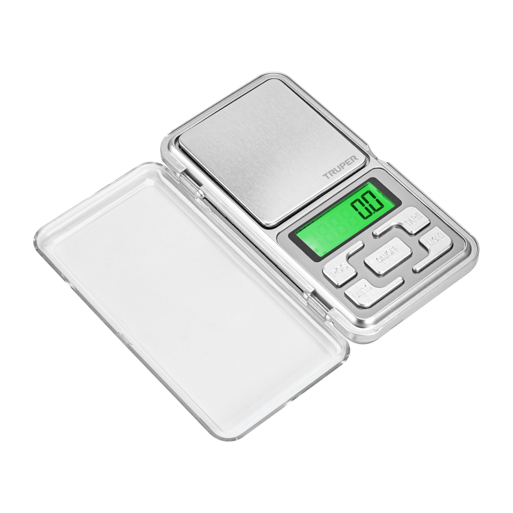 Báscula electrónica de bolsillo, de pilas, 500 g, TRUPER BASE-05J