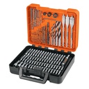 Juego de 100 brocas y puntas en estuche plástico, TRUPER JBPUN-100