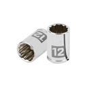 Dado de 12 mm, 12 puntas, cuadro 1/4', TRUPER D-1412-BM