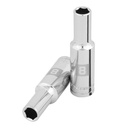 Dado largo de 8 mm, 6 puntas, cuadro 3/8', TRUPER D-3808-HM-L