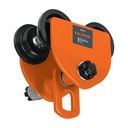 Trole de carga 1 ton para vigas IPS e IPR, ajustable, TRUPER TRO-1