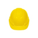 Casco de seguridad ventilado, ajuste de matraca, amarillo CAS-AI