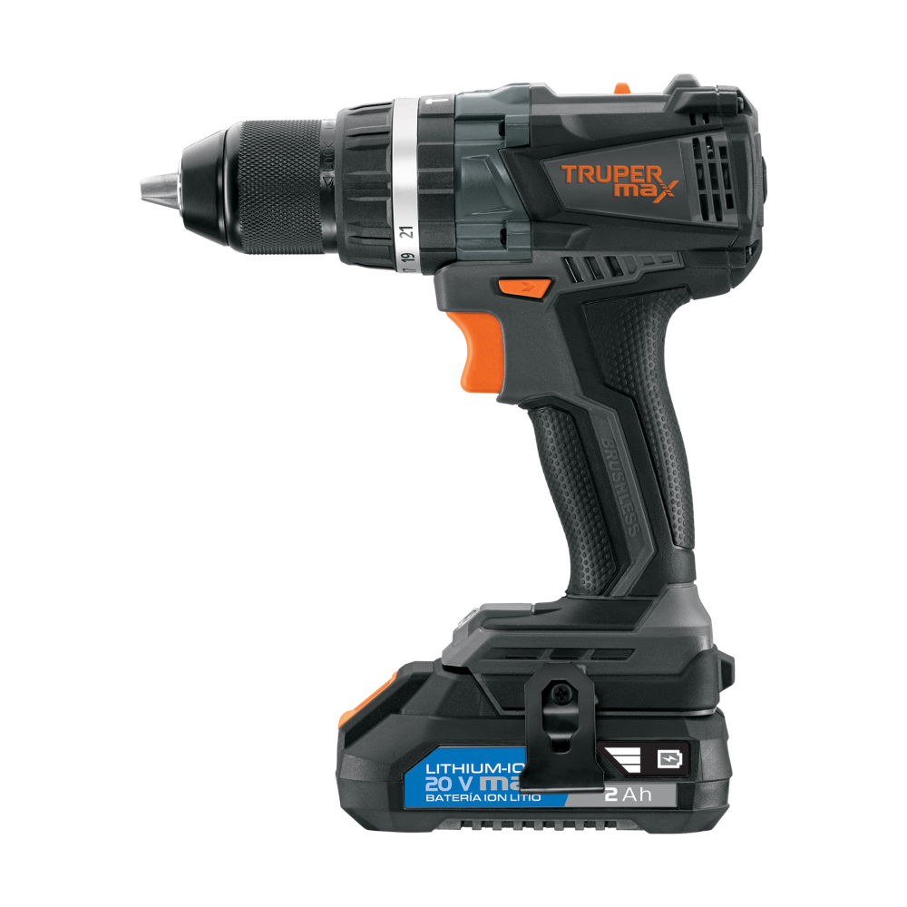 Rotomartillo 1/2', 20V, 2 baterías 2Ah, MAX MAX-20R