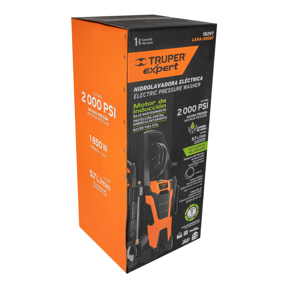 Caja de empaque de repuesto para LAVA-2000T, TRUPER CJ-LAVA-2000T
