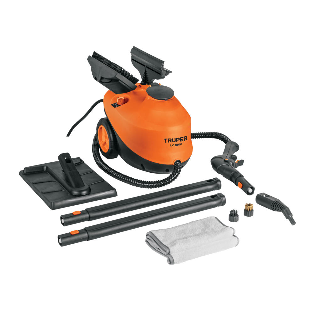 Limpiador a vapor, 1800W, TRUPER LV-1800