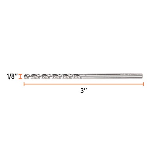 Broca HSS 1/8' Trusilver para metal, Truper BAV-1/8-S