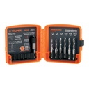 Juego de 6 brocas HSS con machuelo para metal, TRUPER JBMT-6