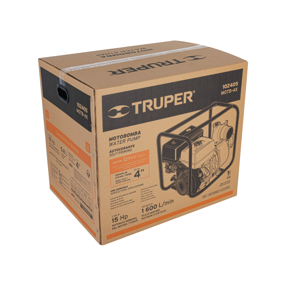 Caja de empaque de repuesto para MOTB-4X, TRUPER CJ-MOTB-4X