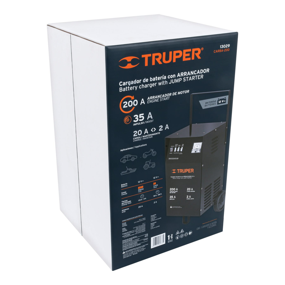 Caja de empaque de repuesto para CARBA-200, TRUPER CJ-CARBA-200