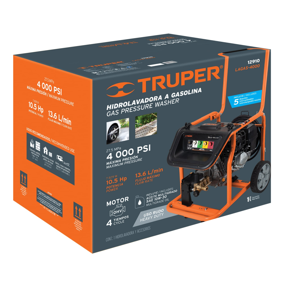 Caja de empaque de repuesto para LAGAS-4000, TRUPER CJ-LAGAS-4000