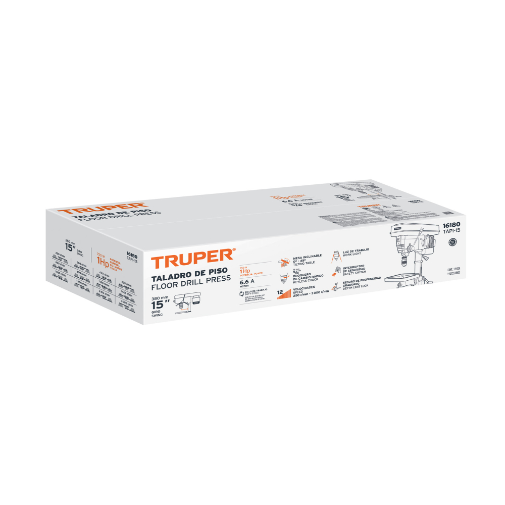 Caja de empaque de repuesto para TAPI-15, TRUPER CJ-TAPI-15