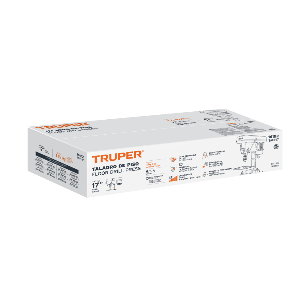 Caja de empaque de repuesto para TAPI-17, TRUPER CJ-TAPI-17