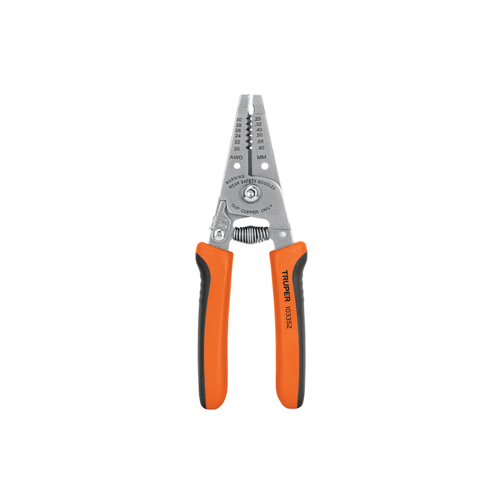 Pinza 6' pela cables, 30 a 20 AWG, TRUPER PE-CA-62