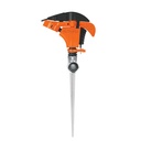 Aspersor plástico 11', una vía, estaca metálica, TRUPER ASP-P11