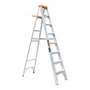 Escalera de tijera, tipo II, 7 peldaños y bandeja, TRUPER EST-27