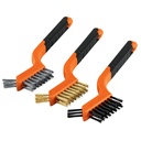 Juego de 3 minicepillos de alambre 28 pinceles, TRUPER JCEA-3